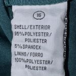 Shelby & Palmer Green Fringe Hem Dress women’s Size 16 Photo 6