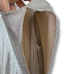 Ralph Lauren Lauren Metallic Knit Flutter Cold-Shoulder Maxi Evening Gown Photo 5