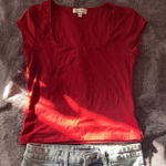 Faded Glory Faded Rose Red Top🌹 Photo 0