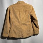 Vintage Womens Tan Corduroy Blazer Jacket M Academia Preppy Retro Lined 2 Button Size M Photo 1