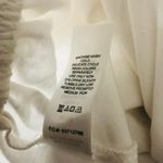 Woman Within  Pants Pull On Cropped Elastic Waist Cotton Knit Blend White M 14/16 Photo 4