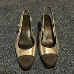 H&M SLINGBACK FLATS black and silver Photo 1