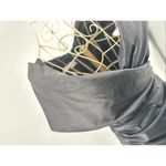 Teri Jon for Rickie Freeman Black Crinkle Taffeta Dress Size 6 Vintage Photo 7