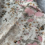 Women's 90s y2k Illusion Beige Pink Floral Long Sleeve Sheer Button Down Size M Size M Photo 8