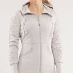 Lululemon ‎ dance studio jacket full zip ivory casual womens size 6 Photo 0