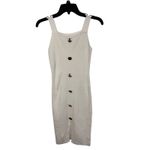 Sleeveless Button Front Bodycon Midi Dress Photo 3