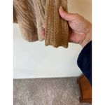 Free People Asymmetrical Hi Low Hem Open Knit Cardigan Sweater Beige Size Small Photo 4