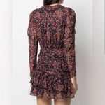 Ulla Johnson Cecily Cosmos Print Long Sleeve Tiered Ruffle Mini Dress Sz 2 Photo 1