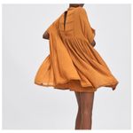 ZARA ✨ Women's Terracotta Embroidered Jumpsuit Burnt Orange Sz Small Dress✨ Photo 1