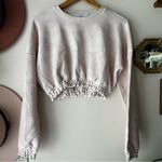  Tops Onia Brushed Back Terry Crew Neck Sweatshirt pink Women's‎ SIZE XS Photo 2