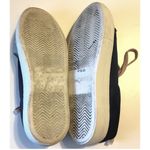 JSlides J/SLIDES Navy Blue Satin AMBERR Lace Up Fashion Sneakers Pink Laces size 8.5 Photo 5