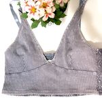 Mustard Seed  Denim Smocked Back Bralette Medium Photo 0