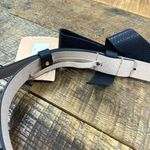 Pearl by Lela Rose Navy Leather Bow Belt Blue Photo 4