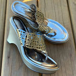 Cute Carlos by Carlos Santana platform sandals 🌷🌷 Silver Size 6.5 Photo 0
