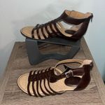 BOC Vegan Gladiator Kirra Faux Leather Strappy Sandal Brown Buckle Women’s Sz 9 Photo 1
