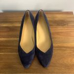 Talbots navy LACEY PLATFORM WEDGES - SUEDE size 10 Photo 2