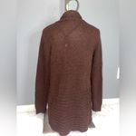 Fortune + Ivy  brown cardigan sweater top tab button detail woman’s size medium Photo 2