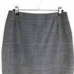 Houndstooth Escada Black White Green Pencil Skirt size 4/34 Photo 1