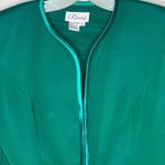 Vintage Rimini Silk Skirt Set Green‎ Green Size 8 Photo 3