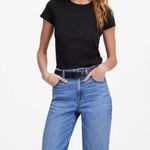 Madewell Essential Slim Tee in Lightweight Cotton in Jet Black, Size Small Photo 0