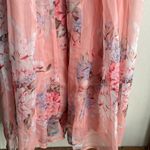 Lulus What a Beauty Peach Pink Floral Print Tie Photo 5