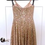 City Triangles NWOT Gold Sequin Dress - 0/2 Photo 1