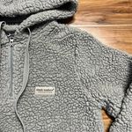 Simply Southern Simply‎ Southern 1/4 Zip Hoodie Grey Teddy Bear Sherpa Womens Small Warm Soft Photo 2