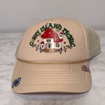Urban Outfitters Coney Island Picnic Beige Mushroom House Snapback Trucker Hat Photo 1