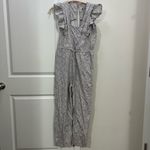 Rebecca Taylor La Vie Blue Meadow Floral Jumpsuit Size Small $295 Photo 1