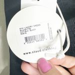 STAUD  Womens Landry Mini Dress Smocked Sleeveless Tiered Black Size XL NEW Photo 7