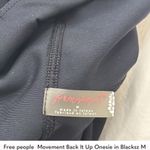 Free People Movement  Back It Up Onesie in Blacksz M Photo 8