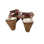 G.H. Bass & Co. Women's Stripe Wedge Slingback Sandals‎ Size 8 Multicolor Photo 3