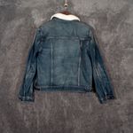 Good American Trucker boyfriend sherpa collar women's small Photo 2