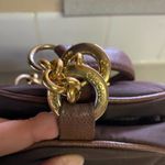 Vintage Electre Paris Brown Nylon Gold Chain Mini Pouch Coastal Granola … Photo 2