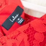 Lulus  Womens Lace Mini Dress Size M Red Sheath Floral Cocktail Romantic Feminine Photo 2