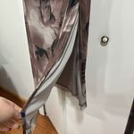 Brown floral mesh strapless dress Size L Photo 2