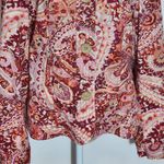 Coldwater Creek Colorful Paisley Print Cotton Jacket Size 14 Colorful Jacket Photo 2