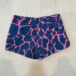 Lilly Pulitzer 6 Andie Tiki pink broken shaker giraffe chino short SH2 2731 Photo 6