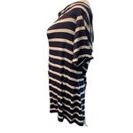 INC International Concepts Women size 1X over the shoulder nautical blouse White Photo 2