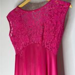 Vintage Soft Moments Pink Lace Top Nylon Bottom Nightgown Small Photo 3