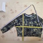 Terez Fantasy Forest Green Tie-Dye Long Sleeve Sweatshirt Photo 3