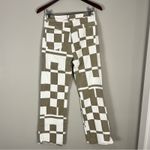 Beige Botany Wide Leg High Waisted Color block Jeans Size Small Retro Brown Photo 4