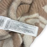 Hollister Tan Cream Swirl Knot Fuzzy Cropped Sweater Fall Winter Size Small Photo 4