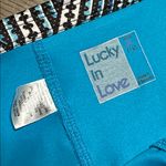 Lucky In Love Striped Ruffle Tennis Skirt Skort Blue White Size XL Photo 5