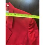 Linda Allard For Ellen Tracy Women’s Wool Long Blazer Petite Size 6 Red Fitted Photo 7