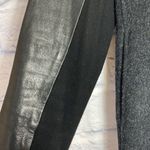 Vince gray wool leather sleeve asymmetrical moto jacket small Photo 4