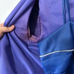 Vintage 80s/90s Sweetheart Column Dress & Puff Shoulder Jacket Set Two Piece Blue Size 6 Photo 5