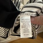 The Look Striped Tunic Mock Neck Poncho size L/XL Black Photo 3