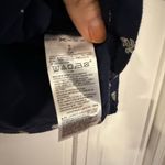 Old Navy  blue printed embroidered neckline blouse size small Photo 3