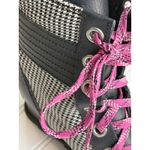 Sorel  Houndstooth Wedge Lace-Up Boots Youth 4 fits Women's 5.5–6 Black Pink Photo 9